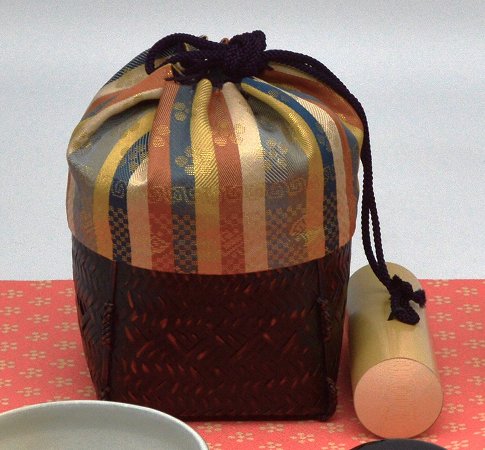 茶道具 御所籠 野点 野点セット 紙箱 茶器/茶道具 野立籠セット（野点籠セット）】 御所籠（時代籠