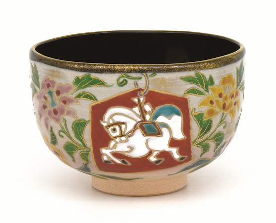 楽天市場】茶道具・茶器 抹茶茶碗、干支「午」「馬・うま」、御題「明