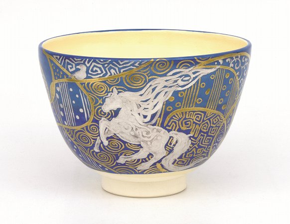 楽天市場】【茶器/茶道具 抹茶茶碗 干支「午」】 干支茶碗 天馬 清閑寺