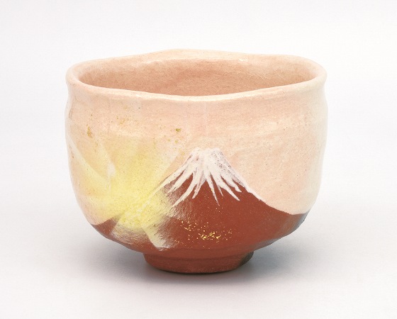 楽天市場】茶道具・茶器 抹茶茶碗楽焼 槍梅の絵、京都 吉村楽入作、桐