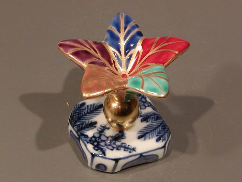 高野昭阿弥 香合 色絵 おしどり 平安 昭阿弥作 鳥 和楽庵 高野昭阿弥 香合 色絵 おしどり 平安 昭阿弥作 鳥 和楽庵 美術品