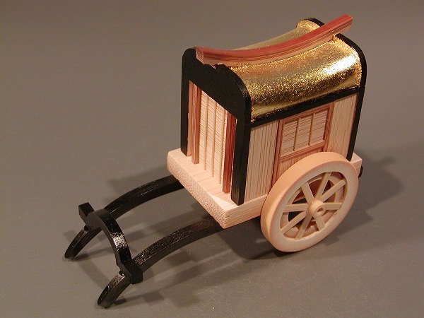 香合　竹　御所車、　清水晃樹作｜佐藤大観堂