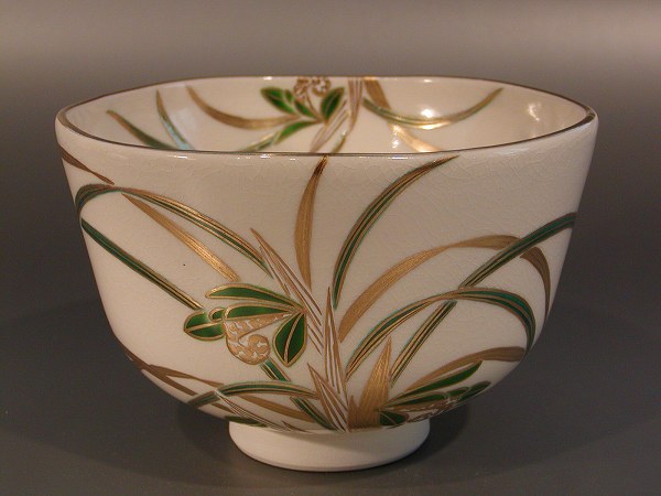 龍芳画　色絵仙人図抹茶茶碗 龍芳画 色絵仙人図抹茶茶碗 龍芳画 色絵仙人図抹茶茶碗
