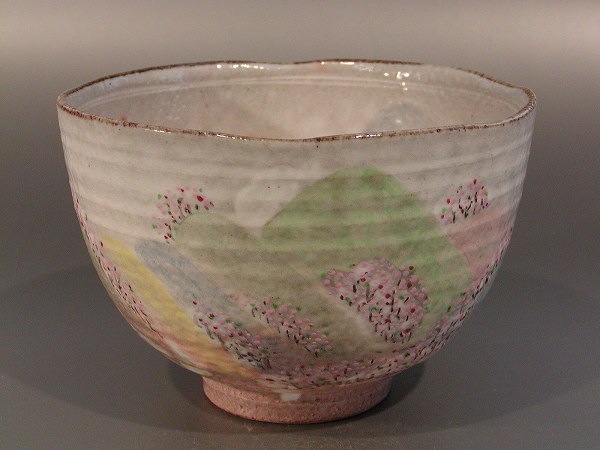 楽天市場】茶道具 抹茶茶碗筒茶碗 乾山 寒雀浅見与し三（よしぞう）作