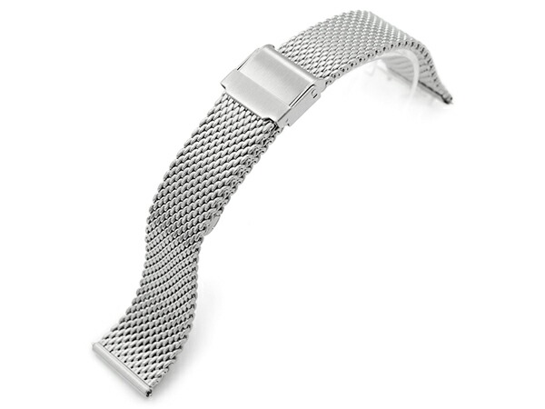 楽天市場】22mm MiLTAT 時計ベルト ミラネーゼメッシュバンド