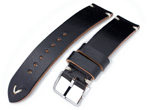 楽天市場】22mm MiLTAT 時計ベルト FKMラバー ブラック ワッフル