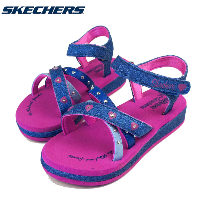 skechers slippers kids purple