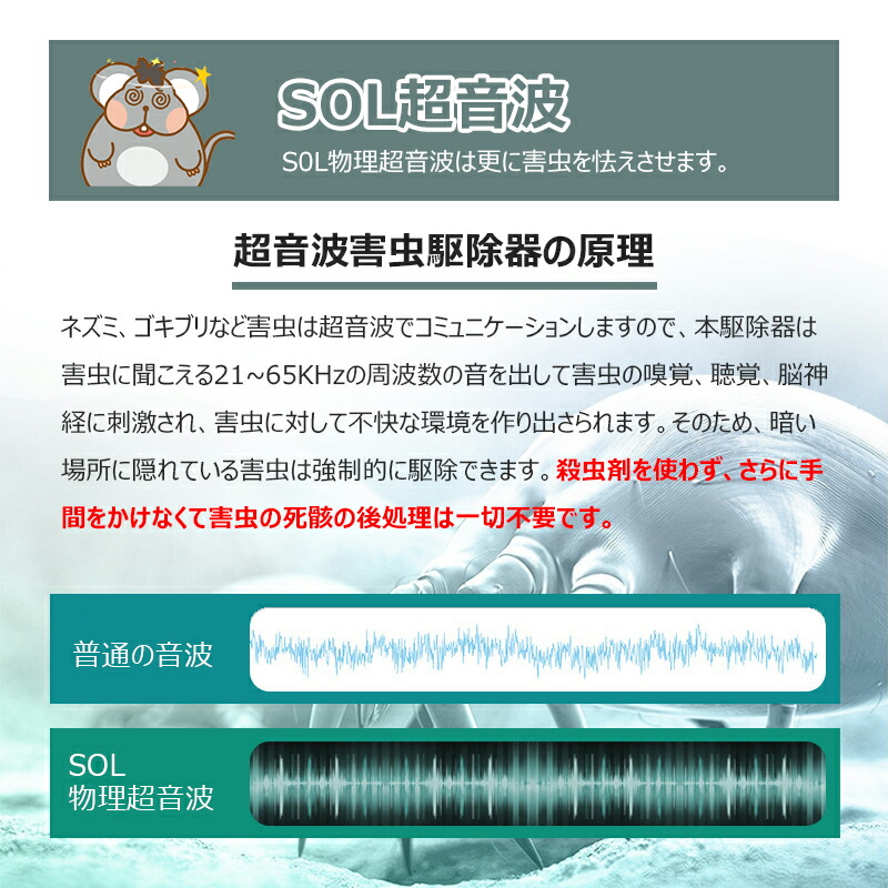 市場 蚊除け 蚊 ノミ 無害 ダニ 害虫駆除器 超音波撃退器 虫除け 薬剤不使用 寄生虫駆除