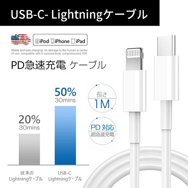 iPhone 充電コード 1mケーブル アップル公式 アイフォン12 PD急速充電 pd出力対応 充電 iPhone 充電コード 1mケーブル アップル公式 アイフォン12 PD急速充電 pd出力対応 充電