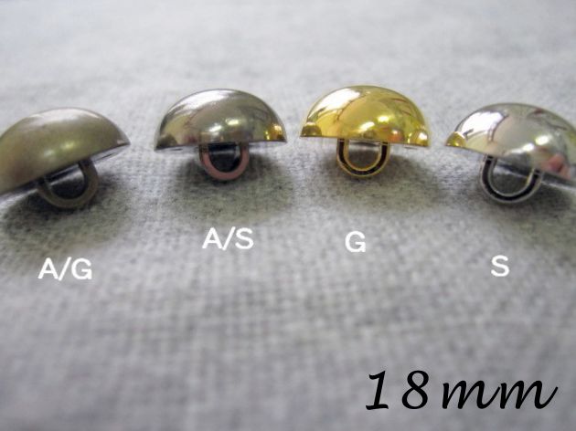 【楽天市場】きのこ型 メタル調 ボタン 厚型（メッキ･金属調・4色展開）18mm×1個：ボタン・手芸用品のお店 TAISEI