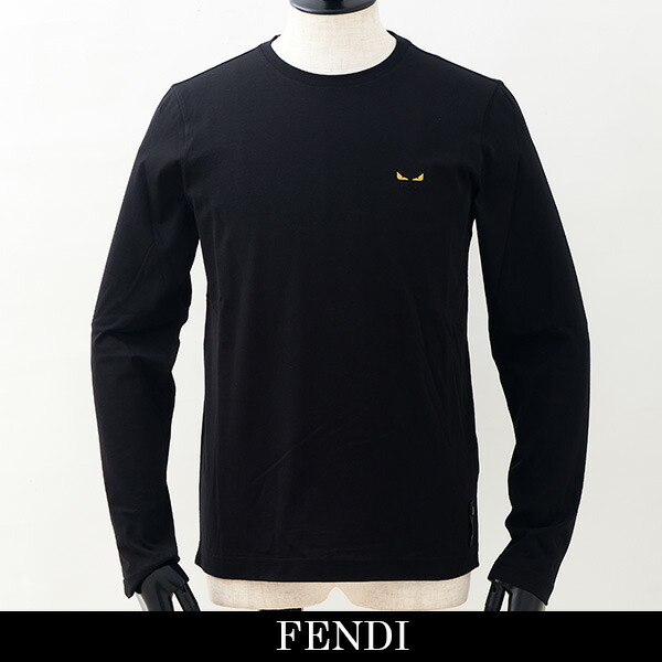 正規品 Fendi フェンディ モンスターモデルロングtシャツ長袖tシャツブラックfy1002 A875 F0748 Fy1002 A875 F0748 Nextradio Co Ug