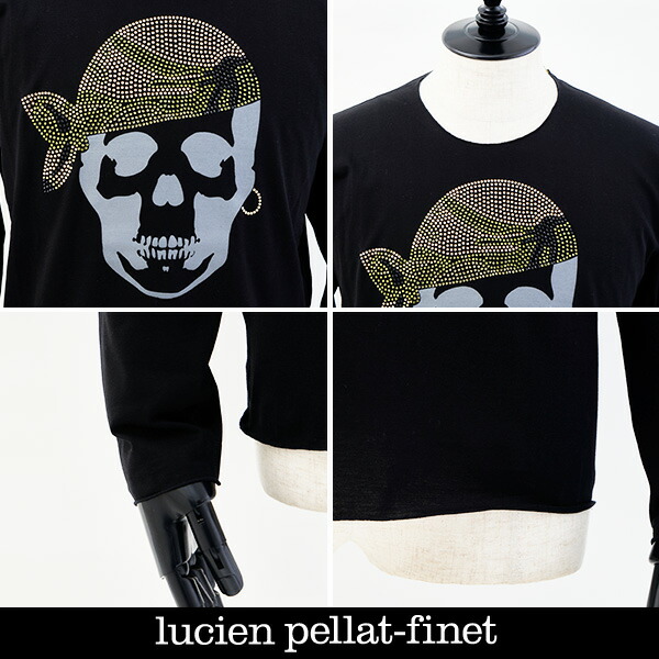 特価ブランド 406 Pellat Finet ルシアンペラフィネ ロングtシャツブラック233 Lucien Tシャツ カットソー Oitalianorestaurante Com Br