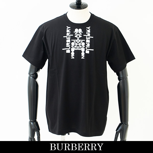 Burberry(バーバリー)半袖Tシャツロゴプリント コットン オーバー