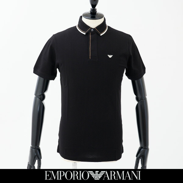 EMPORIO ARMANI（エン急性灰白髄炎 アルマーニ）半袖スポーツシャツ黒いこと3L1F90 1JTKZ