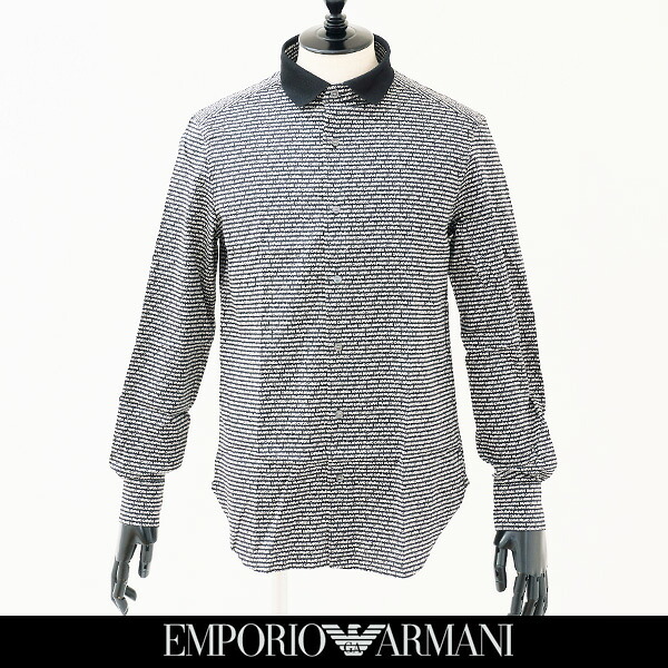 EMPORIO ARMANI（エンポリオ アルマーニ） カジュアルシャツ ブラック系 6L1CC8 1NT5Z F014