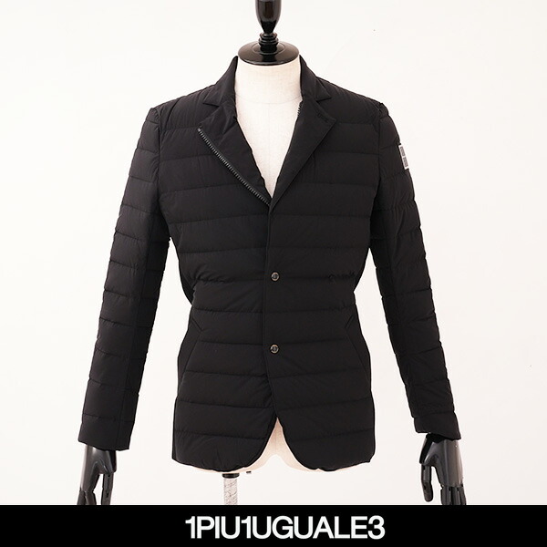 1PIU1UGUALE3(ウノピゥウノウグァーレトレ) ジャケット 4WAY ZIP JKT ブラック MRB575 NYU054