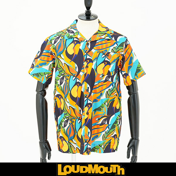 LOUDMOUTH(ラウドマウス)ストレッチサッカー素材 半袖シャツトロピカルトゥーカンズ763 608｜インポートshop ＴＡＩＳＥＩＤＯ