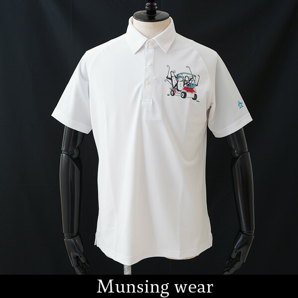 Munsingwear(マンシングウェア)半袖スポーツシャツ白いことMGMVJA16