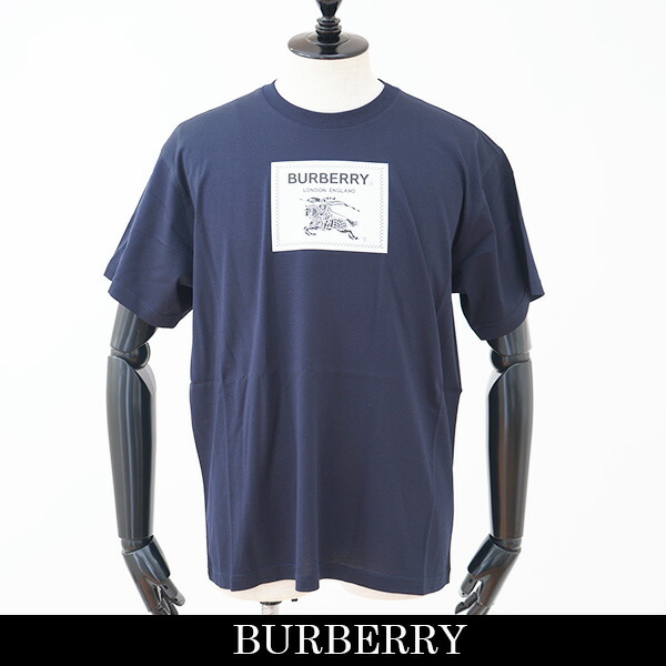 Burberry(バーバリー) 半袖Tシャツ ブラック 8083613 楽天市場】Burberry(バーバリー)半袖Tシャツ コットンTシャツ
