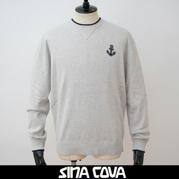 SINA COVA(シナコバ) クルーネックセーター グレー 22212010 130