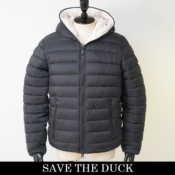 SAVE THE DUCK(セーブ・ザ・ダック) 中綿ブルゾン 中綿ジャンバー ブラック 808 30312008
