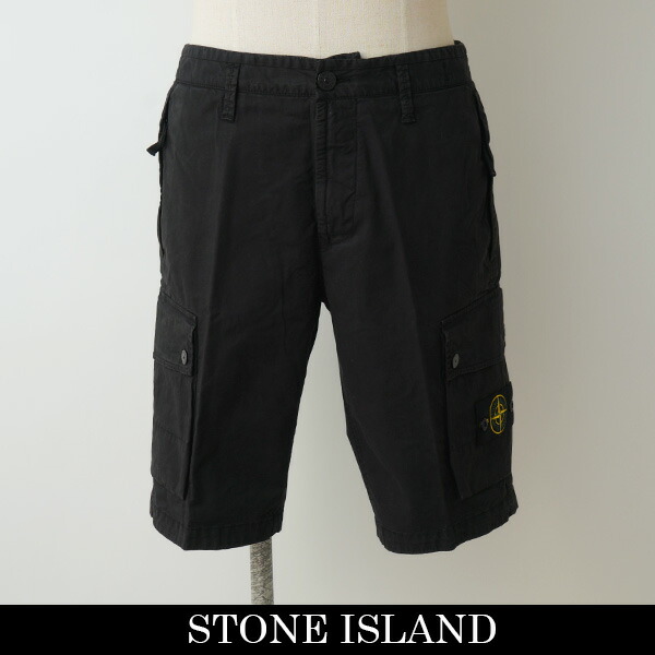 Stone  ブラックショートパンツ STONE ISLAND ブラックショートパンツ - メルカリ