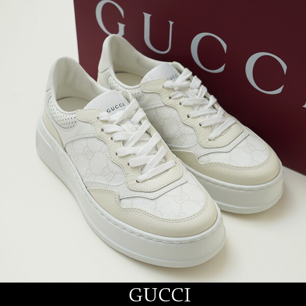 ヌナ 。GUCCI ベージュ ロゴ入りスニーカー 楽天市場】【3%オフクーポン配布中】 GUCCI グッチ レディース