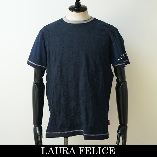 LauraFelice(ラウラ・フェリーチェ) 半袖Tシャツ ネイビー 146 5501 27