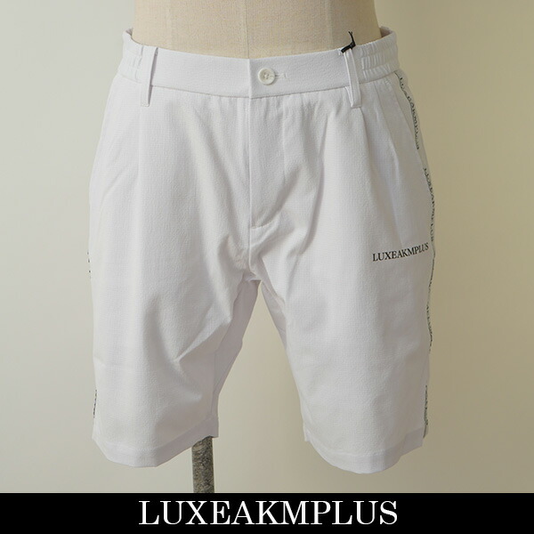 LUXEAKMPLUS(リュクスエイケイエムプラス)サイドラインショーツホワイトLAB 25001
