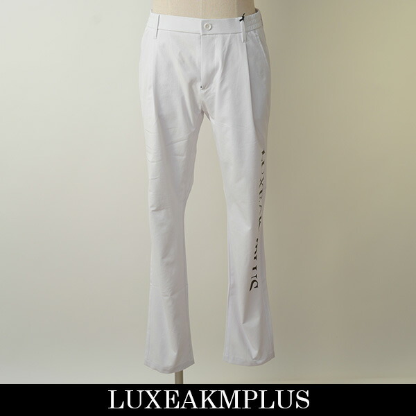 LUXEAKMPLUS(リュクスエイケイエムプラス)ベンチレーションベーシックロングパンツホワイトLAB 25005