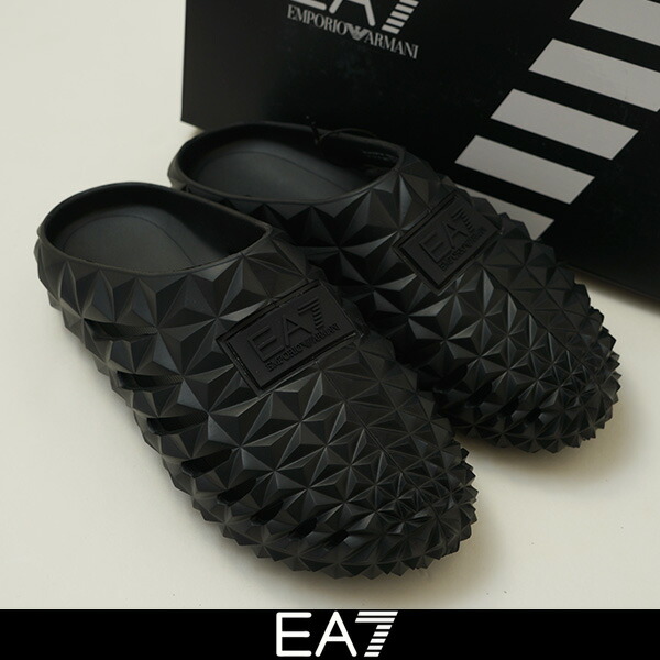 エンポリオアルマーニ ブラック スエード サンダル undefined