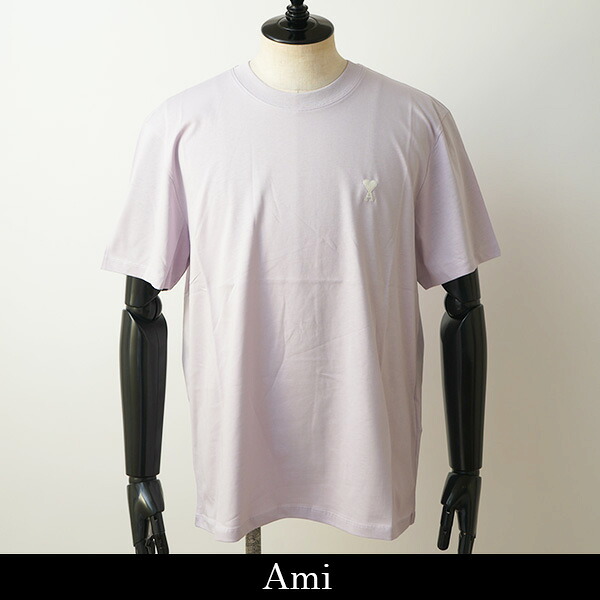 AMI ALEXANDRE MATTIUSSI(アミ) AMI PARIS(アミパリス) 半袖Tシャツ パープル系 HTS060.724 504