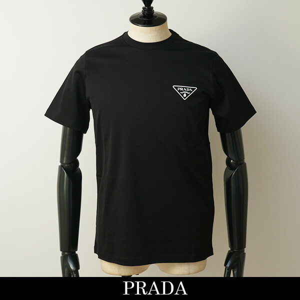 プラダ　Tシャツ PRADA - 【美品】PRADA プラダ ブラック Tシャツ 左胸ポケット
