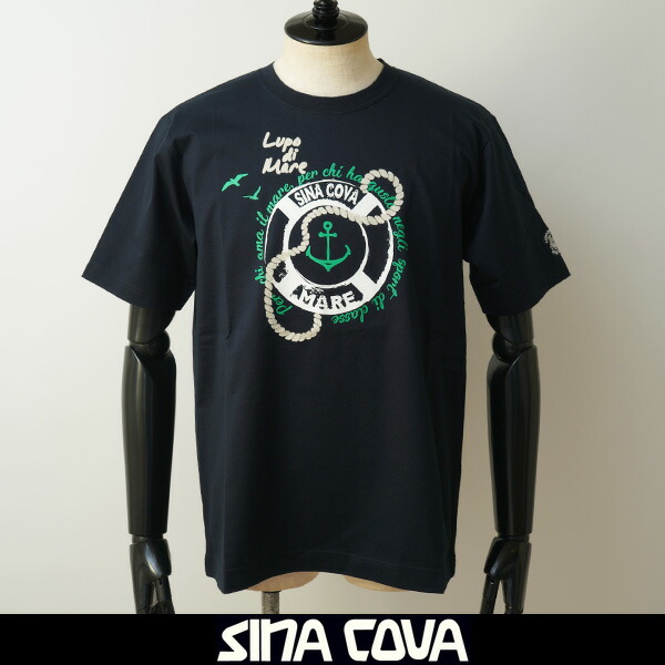 SINA COVA(シナコバ) 半袖Tシャツ ネイビー 25110640 290