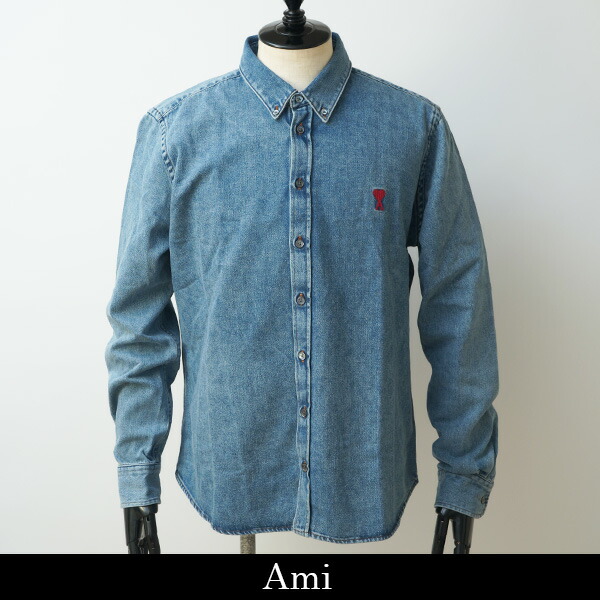 楽天市場】AMI Paris アミ パリス デニムジャケット シャツ AMI