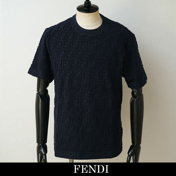 楽天市場】フェンディ Tシャツ トップス FFロゴ ズッカ柄ロゴ