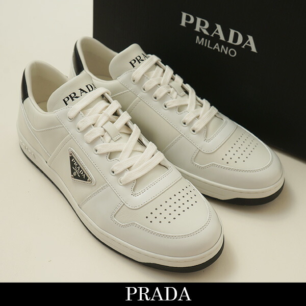 PRADA(プラダ) ダウンタウン レザー スニーカー ホワイト 2EE364