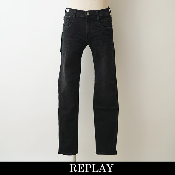 REPLAY(リプレイ) ストレッチ素材ジーンズ,デニム ブラック系 M914 000 661E01 098