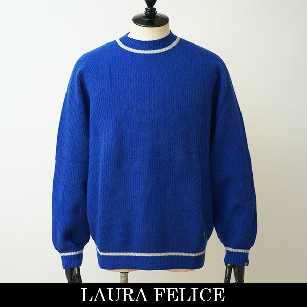LauraFelice (ラウラ・フェリーチェ)カシミアセーターブルー145 7006