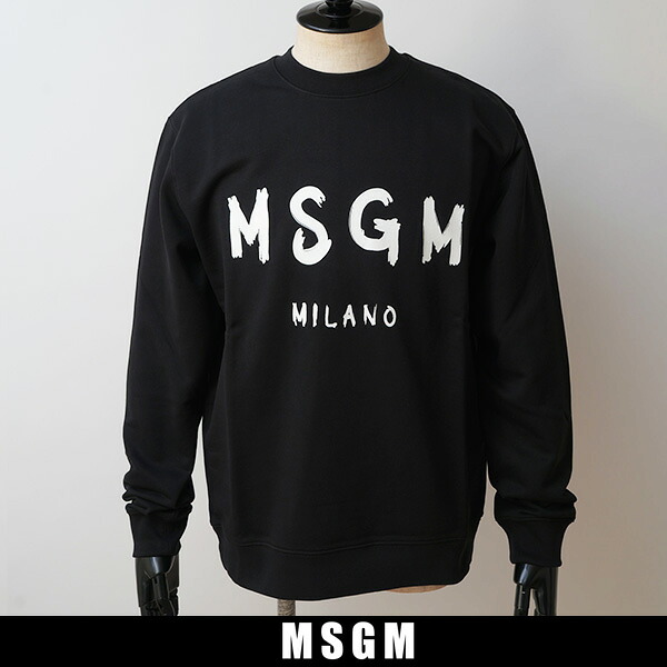 MSGM(エムエスジーエム) トレーナー ブラック 2000MM513 300000