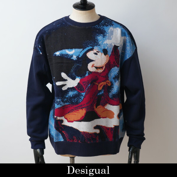 Desigual(デジグアル) トレーナー ネイビー系 25WWSK15