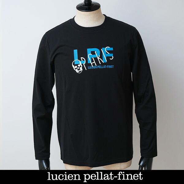 Lucien Pellat-finet(ルシアンペラフィネ) ロングTシャツ 長袖Ｔシャツ ブラック 469 23480