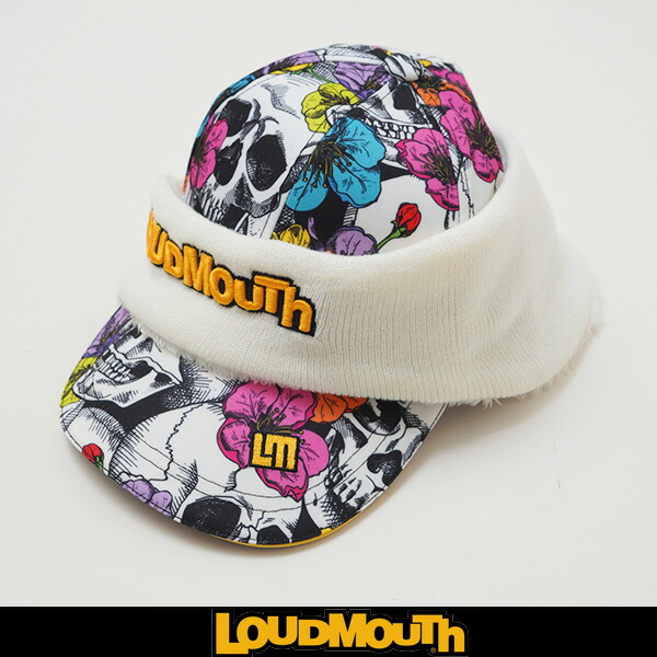 Loudmouth(ラウドマウス) 耳当て付きキャップ Neon Skull Flowers/ネオンスカルフラワーズ 775 904 452