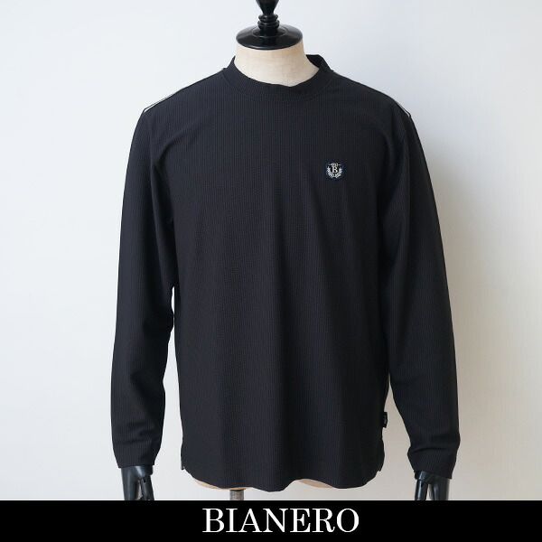 BIANERO(ビアネロ)ロングＴシャツ黒いこと246 5171