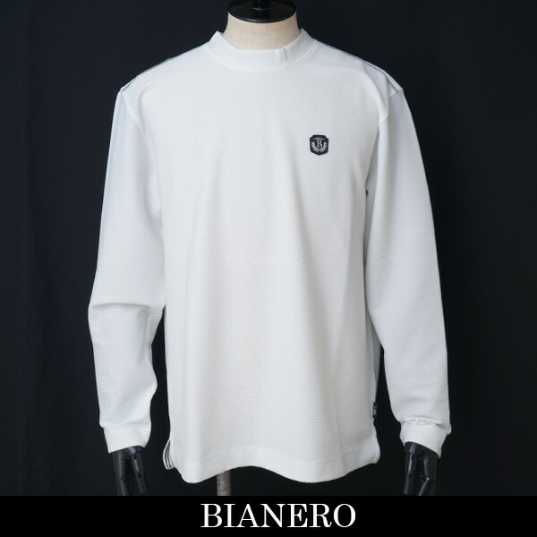 BIANERO(ビアネロ)ロングＴシャツ白いこと246 5171
