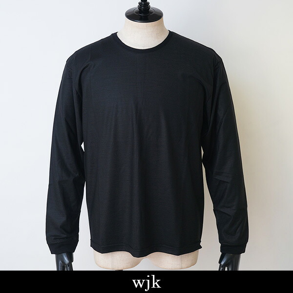 wjk(ダブルジェーケー)ex.comfy wool L/S黒いこと7127 wn08