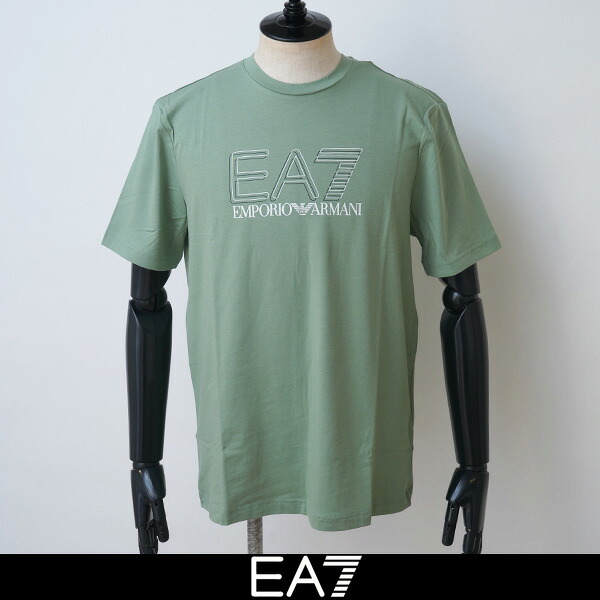EMPORIO ARMANI（エン急性灰白髄炎 アルマーニ）半袖プルオーバー緑であること系7M001308 AF10373