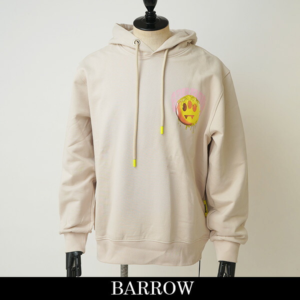 BARROW(バロー)パーカーベージュF3BWUAHS165 BW009 パーカー-トップス-メンズファッション