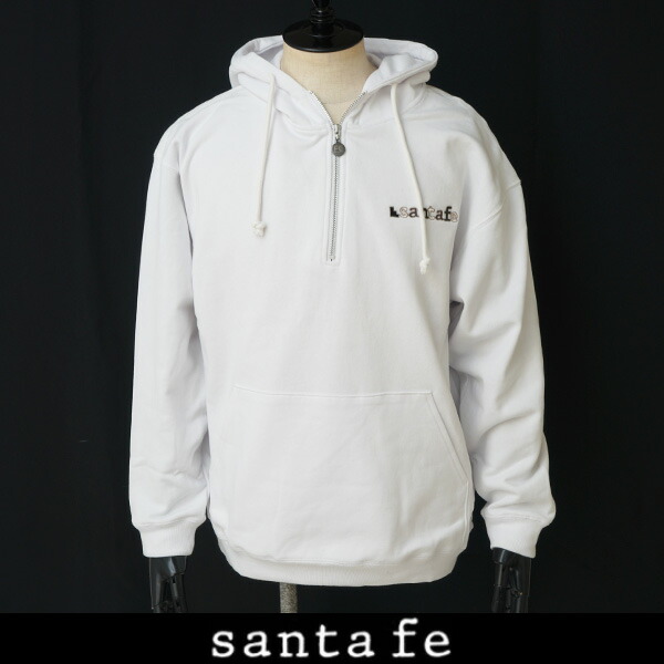 Santafe (サンタフェ)ハーフジップパーカーホワイト0290 269 85424 002