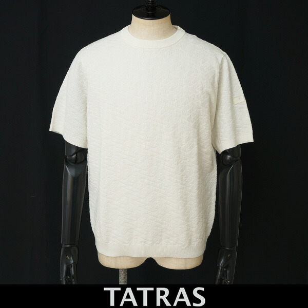TATRAS(タトラス) 半袖ニット ホワイト MCKZ0607053588(CASTORE カストーレ)